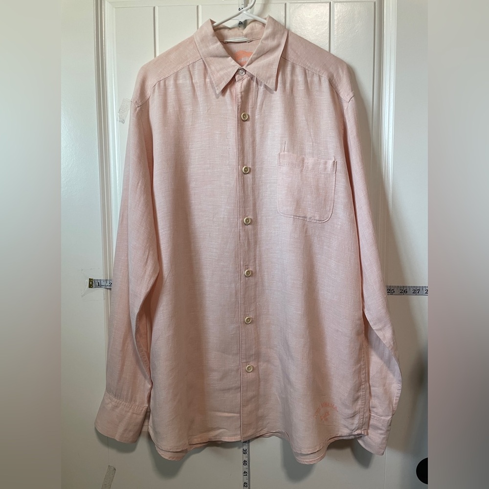 Tommy Bahama Light Pink Casual Button-Down Shirt